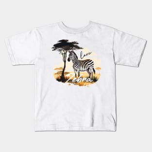 Happy Zebra Kids T-Shirt